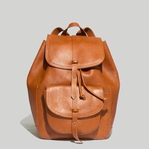 Madewell Leather Transit Backpack - Brown